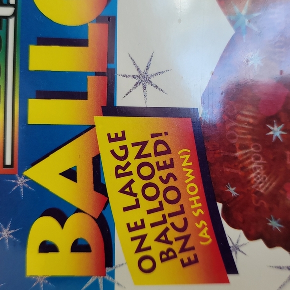 Heart, Foil Ballon, large size, red, I love you - Picture 2 of 3